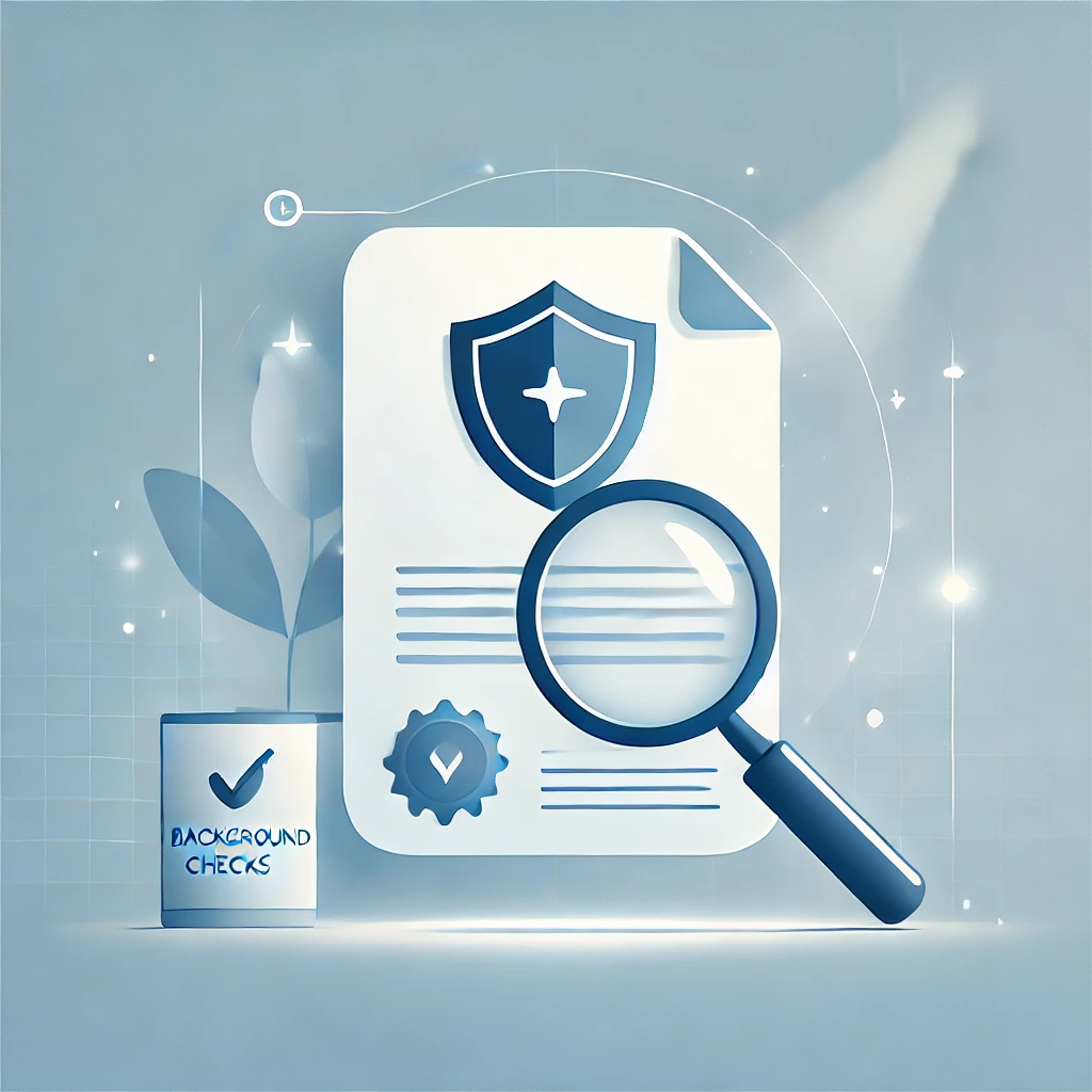 Background Checks Vancouver - Dolo Investigations - Image of a paper being scrutinized by a magnifying glass.